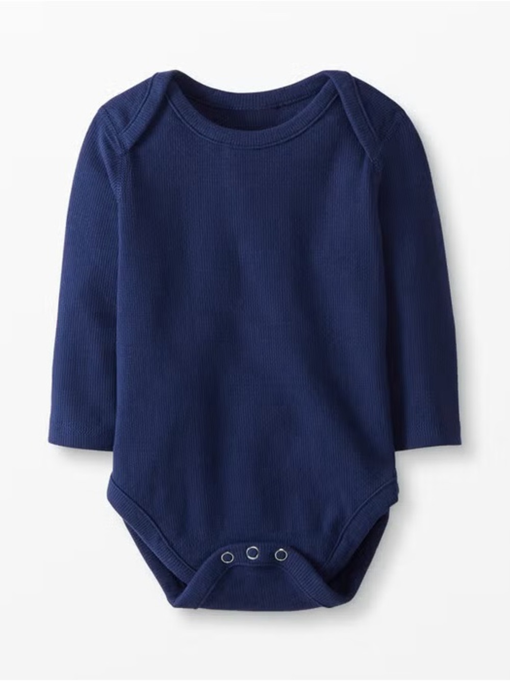 Hanna Andersson Navy Blue Long Sleeve One‑Piece Bodysuit
